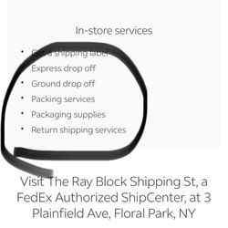The Ray Block Stationery Co - Showing on their website that they offer return shipping services