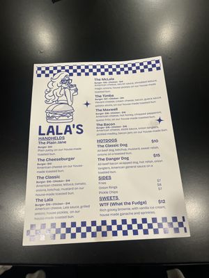 Menu photo 8 Lala’s Burgers Miami, FL