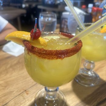 La Morena mexican restaurant 2 - House marg with Tajin - Mexican Near Me - Aurora, Colorado