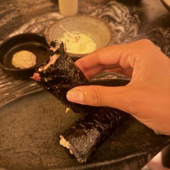 Double Knot - Spicy tuna hand roll - Sushi Bars Near Me - Miami, Florida Double Knot - Spicy tuna hand roll - Sushi Bars Near Me - Miami, Florida