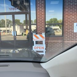 M & M Cleaners - Their sign said OPEN!!! But he refused our clothing!