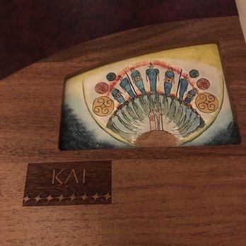 Kai - Hand painted menu - New American Near Me - Phoenix, Arizona