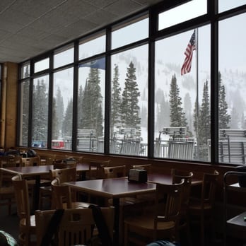 Alf's Restaurant - Enjoying the snowy view - American Near Me - Alta, Utah