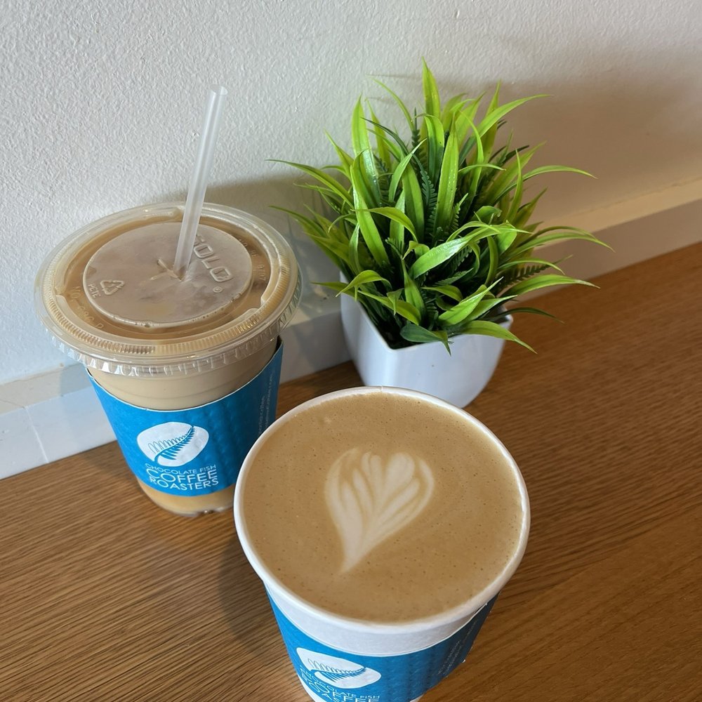 Latte and vanilla latte Latte and vanilla latte