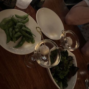 Momiji - Lychee martini, edamame, seaweed salad - Japanese Near Me - Seattle, Washington