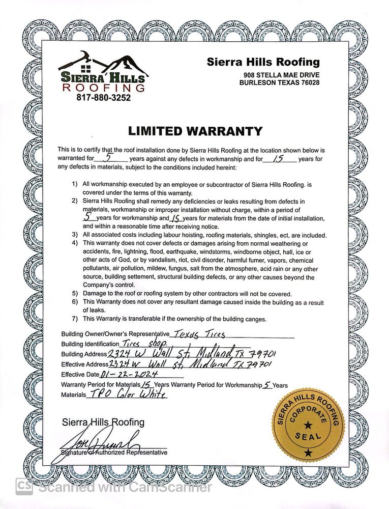 Slide of Sierra Hills Roofing