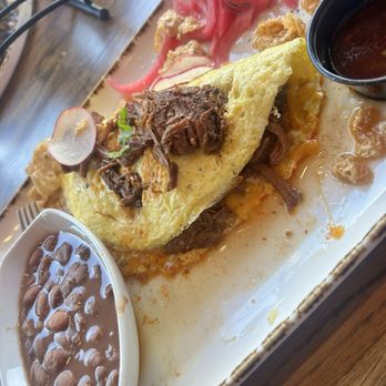Madres Brunch - Birria Omelette 9/10 .. the beans were fire !! - Breakfast & Brunch Near Me - Long Beach, California Madres Brunch - Birria Omelette 9/10 .. the beans were fire !! - Breakfast & Brunch Near Me - Long Beach, California