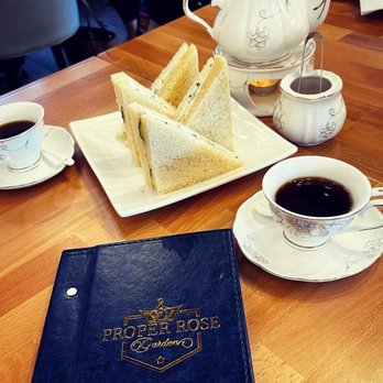 Proper Rose Garden - Cucumber & Cream Cheese Sandwich - Themed Cafes Near Me - Katy, Texas