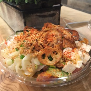 Pokeworks - Regular bowl: brown rice, tuna, salmon, all toppings! - Poke Near Me - Irvine, California Pokeworks - Regular bowl: brown rice, tuna, salmon, all toppings! - Poke Near Me - Irvine, California