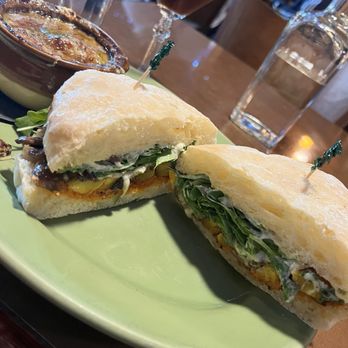 Rye - Mushroom Squash Melt and cup of Onion Soup - French Near Me - Eugene, Oregon