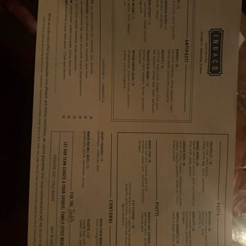 Indaco - Menu - Italian Near Me - Charleston, South Carolina