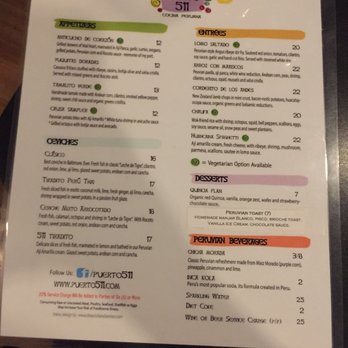 Puerto 511 - Peruvian Near Me - Baltimore, Maryland Puerto 511 - Peruvian Near Me - Baltimore, Maryland
