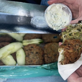 Gyro City - Very Tasty ZucCroquette  Kolokithokeftedes - Greek Near Me - Boston, Massachusetts