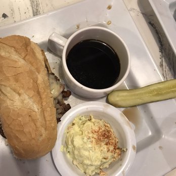 McAlister's Deli - Au Jus sauce in my potato salad and all over my plate? It was still good.. - Delis Near Me - Beaumont, Texas