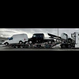 My van being transported My van being transported