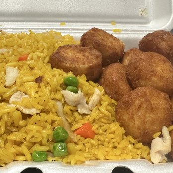 Lius Kitchen - Fake scallops and fried rice - Seafood Near Me - Dallas, Texas Lius Kitchen - Fake scallops and fried rice - Seafood Near Me - Dallas, Texas