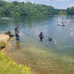 Dan's Scuba - A certification dive about to start at Nelson's Ledges Quarry