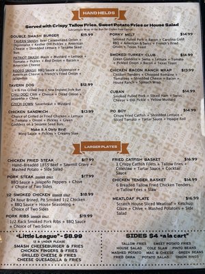 Menu photo 2 Hilltop Tavern Woodway, TX