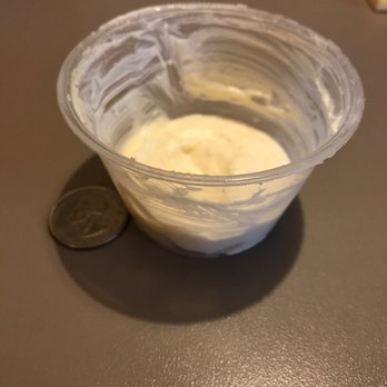 Pizza Express - Leftover garlic cheese dip after 6 sticks. I couldn't post the breadsticks, those are long gone, they were hot and I was ready! - Pizza Near Me - Pontiac, Michigan