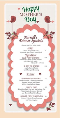 Menu photo 5 Parnell's Pub & Restaurant New York, NY Menu photo 5 Parnell's Pub & Restaurant New York, NY