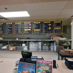 Zoomed out kitchen view