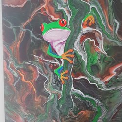 Glow With The Flow Art Gallery - Frog