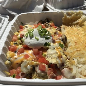 Breakers Breakfast, Brunch & Lunch - The meaty scramble. - Breakfast & Brunch Near Me - Pacifica, California Breakers Breakfast, Brunch & Lunch - The meaty scramble. - Breakfast & Brunch Near Me - Pacifica, California