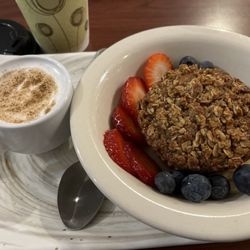 Cloud 9 Cafe & Catering - Baked oatmeal with fruit.