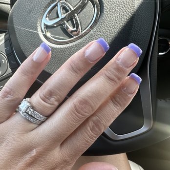 Ht Nails - Simple summer French Tip. Thanks Tammy. - Nail Salons Near Me - Modesto, California