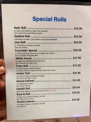 Menu photo 7 Sushiholic La Mirada, CA