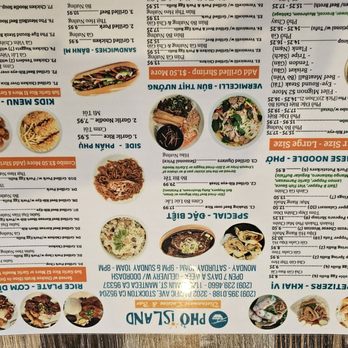 Pho Island - Menu - Noodles Near Me - Manteca, California