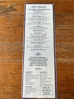 Menu photo 2 James Joyce Irish Pub Durham, NC Menu photo 2 James Joyce Irish Pub Durham, NC