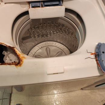 Sears Appliance Repair - This is how the techs left my machine after 5-6 months of waiting to complete this repair... - Appliances & Repair Near Me Sears Appliance Repair - This is how the techs left my machine after 5-6 months of waiting to complete this repair... - Appliances & Repair Near Me
