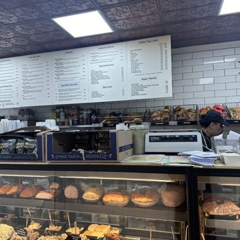 Bagel Street - a bakery counter with a variety of pastries - Bagels Near Me - New York, New York Bagel Street - a bakery counter with a variety of pastries - Bagels Near Me - New York, New York