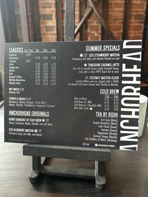 Menu photo 1 Anchorhead Coffee - Capitol Hill Seattle, WA