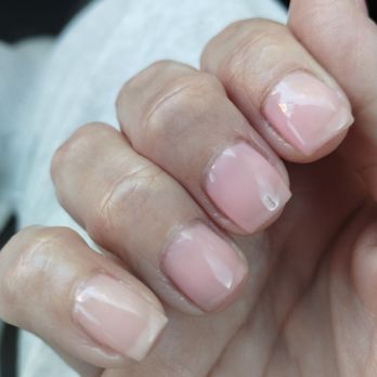LV Nails - Gel mani with sheer pink - Nail Salons Near Me - Reno, Nevada LV Nails - Gel mani with sheer pink - Nail Salons Near Me - Reno, Nevada