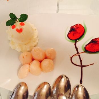 Mai Thai - Cute decorated lychee with coconut ice cream - Thai Near Me - Auckland, AUK Mai Thai - Cute decorated lychee with coconut ice cream - Thai Near Me - Auckland, AUK