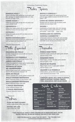 Menu photo 7 El Cafetal Indian Trail, NC
