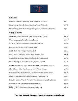 Menu photo 8 Harbor Steak House Keego Harbor, MI Menu photo 8 Harbor Steak House Keego Harbor, MI
