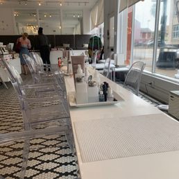 View from the beauty bar