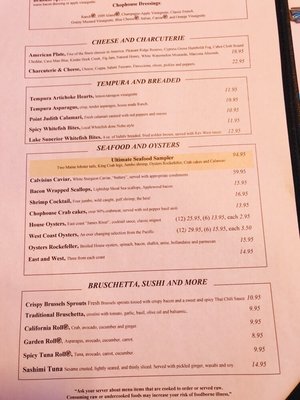 Menu photo 5 Elizabeth's Chop House Marquette, MI