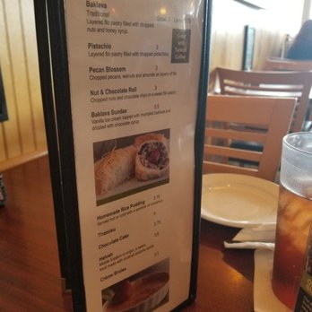 The Olive Tree Mediterranean Café - Dessert menu is so tempting, I want everything on it! - Mediterranean Near Me - Hilliard, Ohio The Olive Tree Mediterranean Café - Dessert menu is so tempting, I want everything on it! - Mediterranean Near Me - Hilliard, Ohio