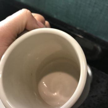 The Whitehall - You can't see it very well in this picture, but our coffee mugs had brown particles/spots that I could scrap out with a napkin. - Hotels Near Me - Houston, Texas