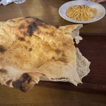 Opera Cafe Lounge - Balloon bread, unfortunately I didn't get the pic while still inflated. Delish - Turkish Near Me - Brooklyn, New York