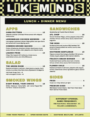Menu photo 4 LikeMinds Atlanta, GA