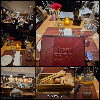 IL Punto Ristorante Hell's Kitchen - Love the fresh rose on each table. - Italian Near Me - New York, New York