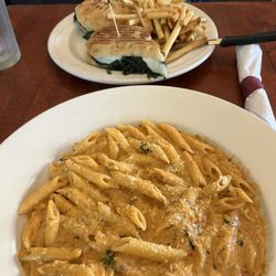 Panini and penne vodka