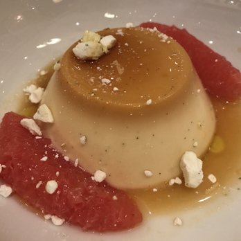 Del Mar - Dessert Flan. Textural perfection and the grapefruit added so much brightness! - Spanish Near Me - Washington, DC, District of Columbia