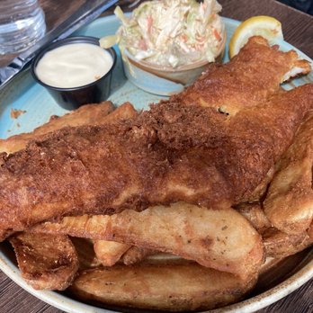 Teak - Fish and Chips ~ She liked it - New American Near Me - St. Petersburg, Florida Teak - Fish and Chips ~ She liked it - New American Near Me - St. Petersburg, Florida