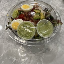 Pathetic Cobb salad. Compared to the photos the owner posted this is ridiculous Pathetic Cobb salad. Compared to the photos the owner posted this is ridiculous